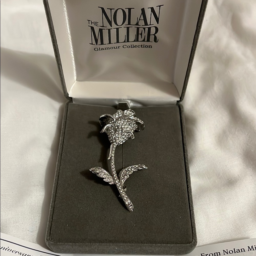 Nolan Miller Anniversary Rose Pin